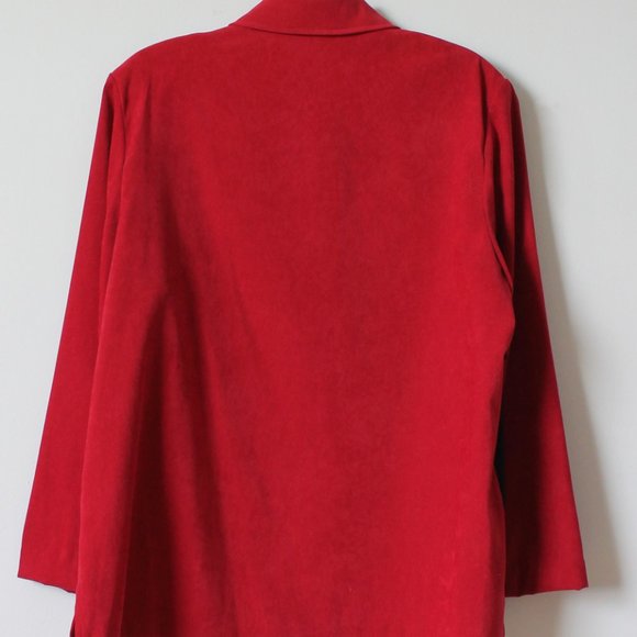 90's Alia Colour Block Shoulder Padded Button Down Size 14/XL - Picture 4 of 4